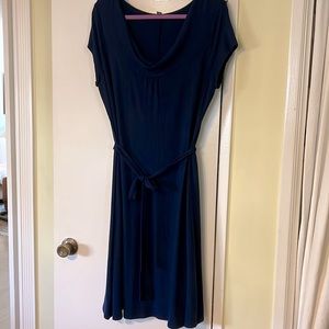 Land’s End Navy Blue dress. Size Large.